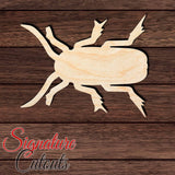Beetle 001 Shape Cutout in Wood, Acrylic or Acrylic Mirror - Signature Cutouts