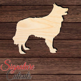 Belgian Sheepdog Shape Cutout in Wood, Acrylic or Acrylic Mirror - Signature Cutouts