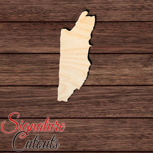 Belize Shape Cutout in Wood, Acrylic or Acrylic Mirror - Signature Cutouts