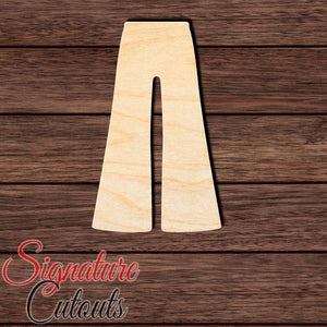 Bell Bottoms 001 Shape Cutout in Wood, Acrylic or Acrylic Mirror - Signature Cutouts