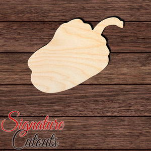 Bell Pepper Shape Cutout in Wood, Acrylic or Acrylic Mirror - Signature Cutouts