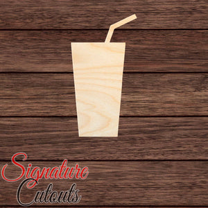 Beverage 001 Shape Cutout in Wood, Acrylic or Acrylic Mirror - Signature Cutouts