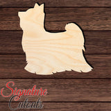 Biewer Terrier Shape Cutout in Wood