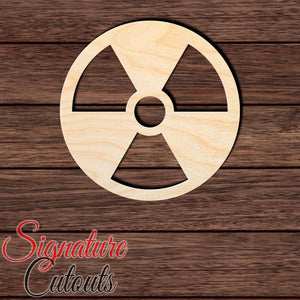 Biohazard Symbol 001 Shape Cutout in Wood, Acrylic or Acrylic Mirror - Signature Cutouts