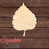 Birch Leaf 002 Shape Cutout in Wood, Acrylic or Acrylic Mirror - Signature Cutouts