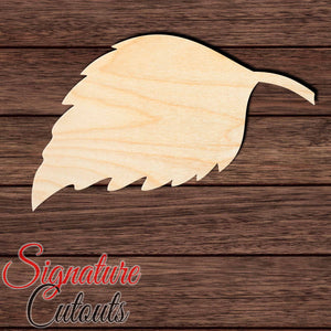 Birch Leaf 003 Shape Cutout in Wood, Acrylic or Acrylic Mirror - Signature Cutouts