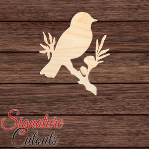 Bird 001 Shape Cutout in Wood, Acrylic or Acrylic Mirror - Signature Cutouts