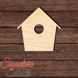 Bird House 001 Shape Cutout in Wood