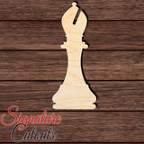 Bishop Chess 001 Shape Cutout in Wood, Acrylic or Acrylic Mirror - Signature Cutouts