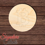 Bitcoin 001 Shape Cutout - Paint by Line in Wood, Acrylic or Acrylic Mirror - Signature Cutouts