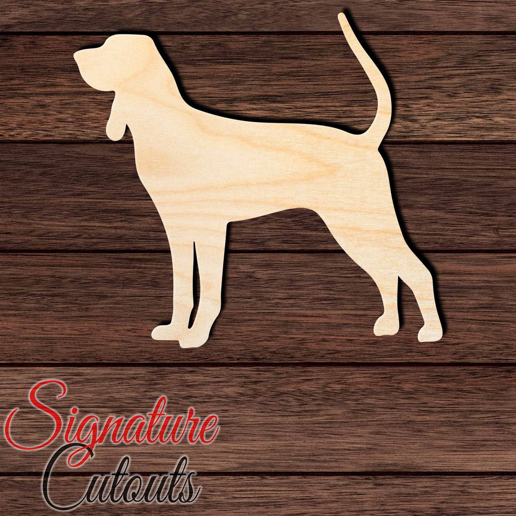Black And Tan Coonhound Shape Cutout in Wood, Acrylic or Acrylic Mirror - Signature Cutouts