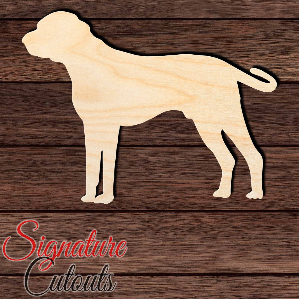 Black Mouth Cur Shape Cutout in Wood, Acrylic or Acrylic Mirror - Signature Cutouts