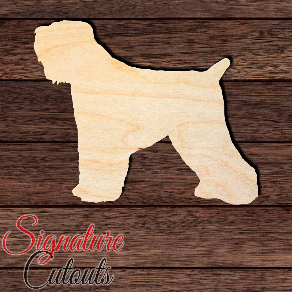 Black Russian Terrier Shape Cutout in Wood, Acrylic or Acrylic Mirror - Signature Cutouts