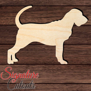 Bloodhound Shape Cutout in Wood, Acrylic or Acrylic Mirror - Signature Cutouts