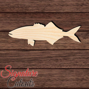 Blue Fish Shape Cutout in Wood, Acrylic or Acrylic Mirror - Signature Cutouts