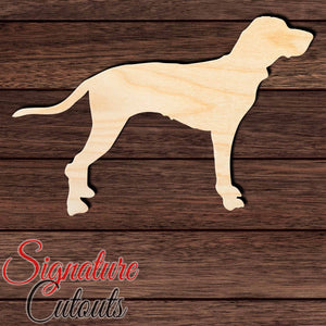 Bluetick Hound Shape Cutout in Wood, Acrylic or Acrylic Mirror - Signature Cutouts