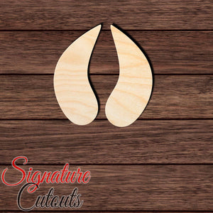 Boar Track Shape Cutout in Wood, Acrylic or Acrylic Mirror - Signature Cutouts