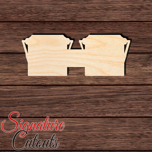 Bongo Drum 001 Shape Cutout in Wood, Acrylic or Acrylic Mirror - Signature Cutouts