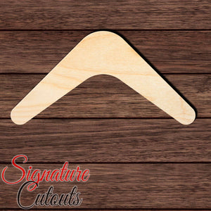 Boomerang 001 Shape Cutout in Wood, Acrylic or Acrylic Mirror Craft Shapes & Bases Signature Cutouts 