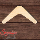 Boomerang 001 Shape Cutout in Wood