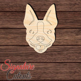 Boston Terrier Head 001 - Paint by Line Shape Cutout in Wood, Acrylic or Acrylic Mirror - Signature Cutouts