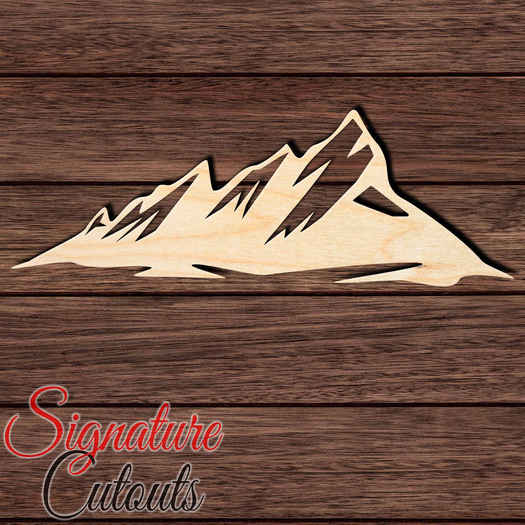 Boulder Colorado Flatirons 001 Shape Cutout in Wood, Acrylic or Acrylic Mirror Craft Shapes & Bases Signature Cutouts 