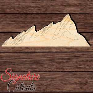 Boulder Colorado Flatirons 002 Shape Cutout in Wood, Acrylic or Acrylic Mirror Craft Shapes & Bases Signature Cutouts 