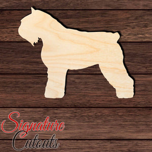 Bouvier Des Flandres Shape Cutout in Wood, Acrylic or Acrylic Mirror - Signature Cutouts