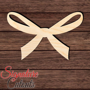 Bow 001 Shape Cutout in Wood, Acrylic or Acrylic Mirror - Signature Cutouts