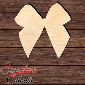 Bow 007 Shape Cutout in Wood, Acrylic or Acrylic Mirror - Signature Cutouts