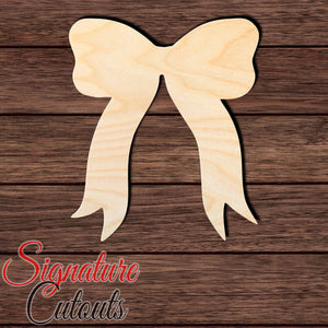 Bow 009 Shape Cutout in Wood, Acrylic or Acrylic Mirror - Signature Cutouts