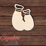 Boxing Gloves 001 Shape Cutout in Wood