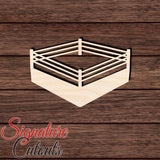 Boxing Ring Shape Cutout in Wood, Acrylic or Acrylic Mirror - Signature Cutouts