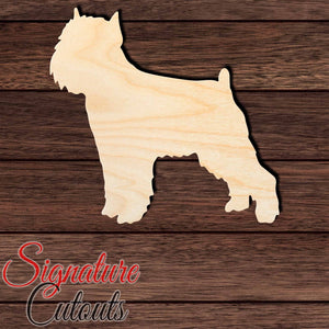 Brussel Griffon Shape Cutout in Wood, Acrylic or Acrylic Mirror - Signature Cutouts