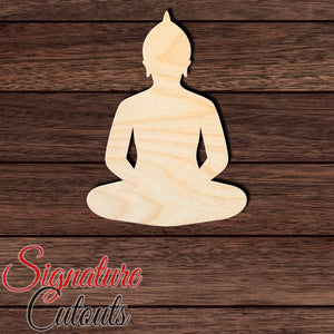 Buddha 001 Shape Cutout in Wood, Acrylic or Acrylic Mirror - Signature Cutouts
