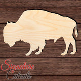 Buffalo Bison 001 Shape Cutout in Wood, Acrylic or Acrylic Mirror - Signature Cutouts
