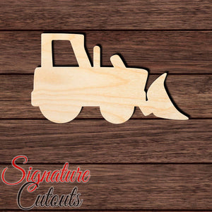 Bulldozer 001 Shape Cutout in Wood, Acrylic or Acrylic Mirror Craft Shapes & Bases Signature Cutouts 
