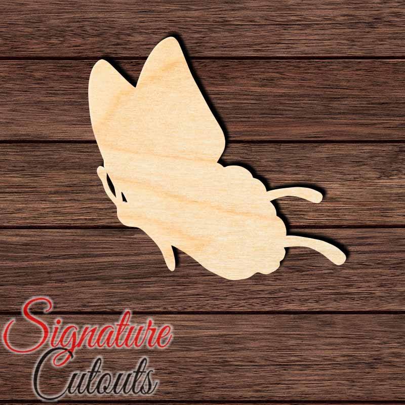 Butterfly 009 Shape Cutout in Wood, Acrylic or Acrylic Mirror - Signature Cutouts