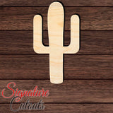 Cactus 001 Shape Cutout in Wood