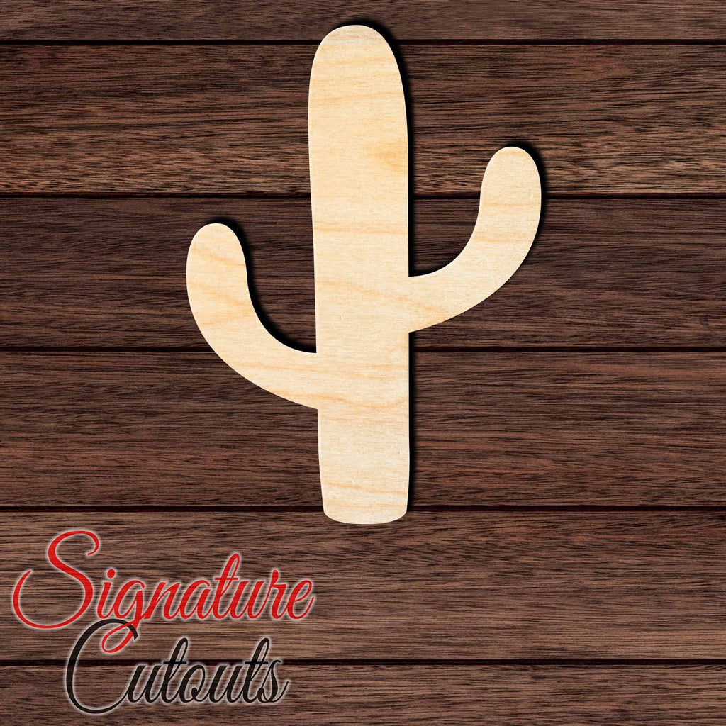 Cactus 002 Shape Cutout in Wood, Acrylic or Acrylic Mirror - Signature Cutouts