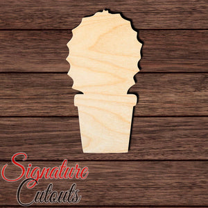 Cactus 010 Shape Cutout in Wood, Acrylic or Acrylic Mirror Craft Shapes & Bases Signature Cutouts 