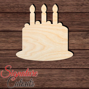 Cake 001 Shape Cutout in Wood, Acrylic or Acrylic Mirror - Signature Cutouts
