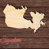Canada Shape Cutout in Wood