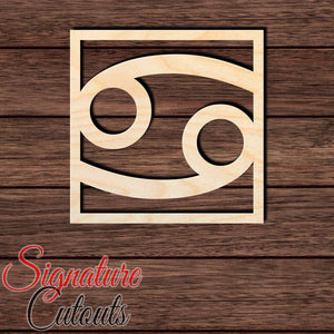 Cancer 003 Shape Cutout in Wood, Acrylic or Acrylic Mirror - Signature Cutouts
