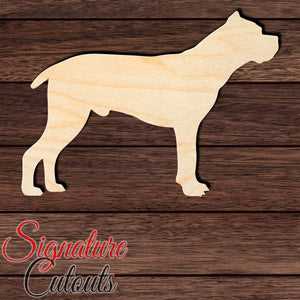 Cane Corso Shape Cutout in Wood, Acrylic or Acrylic Mirror - Signature Cutouts