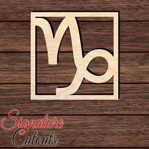 Capricorn 002 Shape Cutout in Wood, Acrylic or Acrylic Mirror - Signature Cutouts