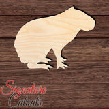 Capybara 002 Shape Cutout in Wood