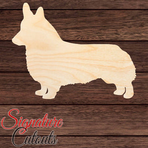 Cardigan Welsh Corgi Shape Cutout in Wood, Acrylic or Acrylic Mirror - Signature Cutouts