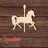 Carousel Horse 001 Shape Cutout in Wood