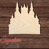 Castle 001 Shape Cutout in Wood, Acrylic or Acrylic Mirror - Signature Cutouts